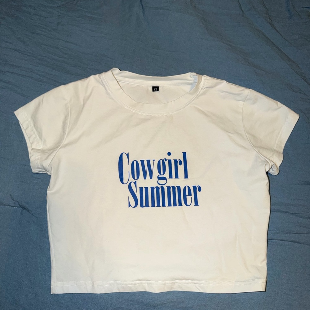 White Cowgirl Summer Tee